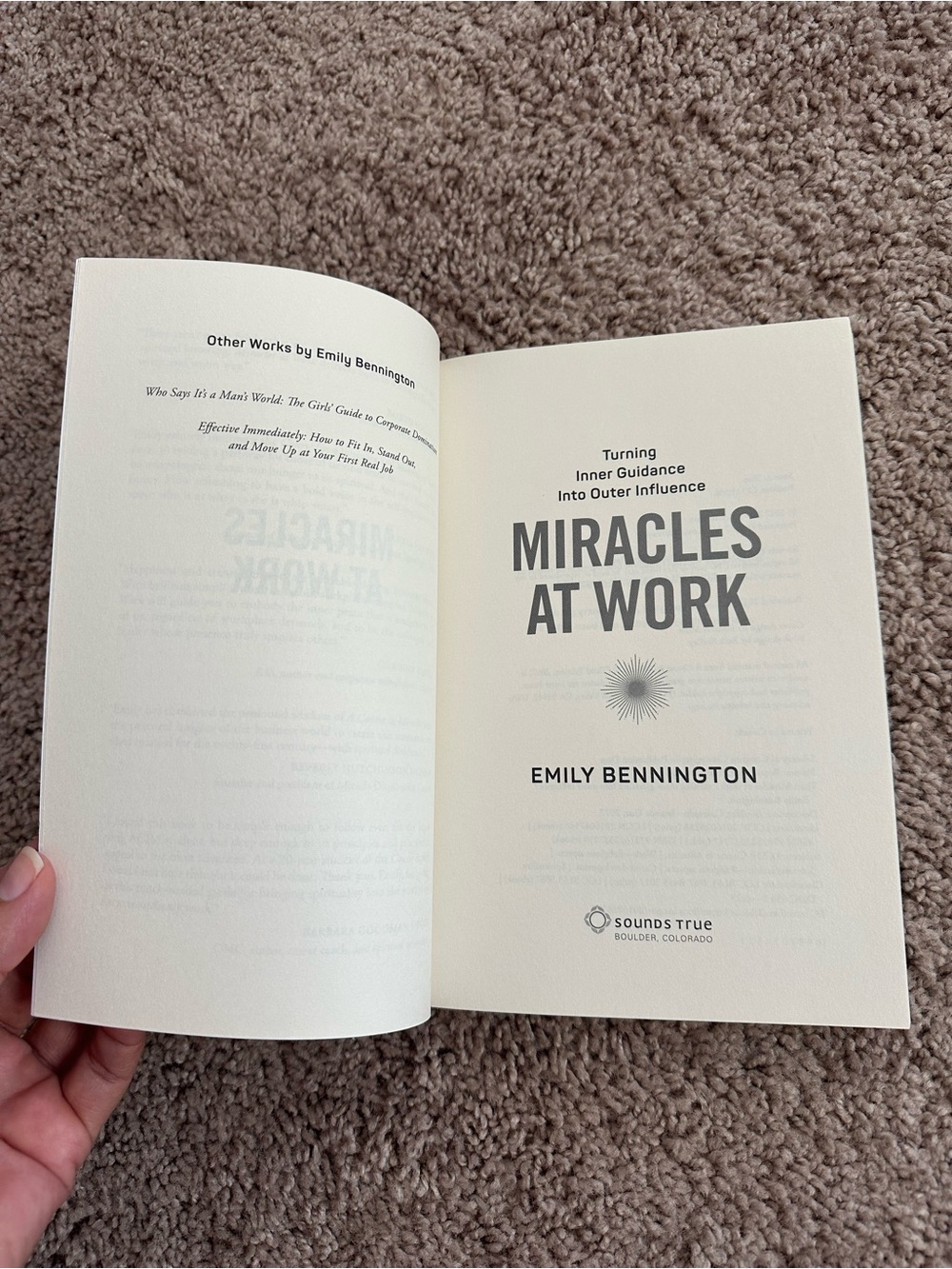 Miracles at Work by Emily Bennington | Like New | Spiritual & Career Growth - Picture 4 of 5